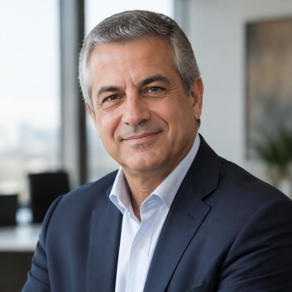 Retrato de Carlos Eggers, executivo sênior.